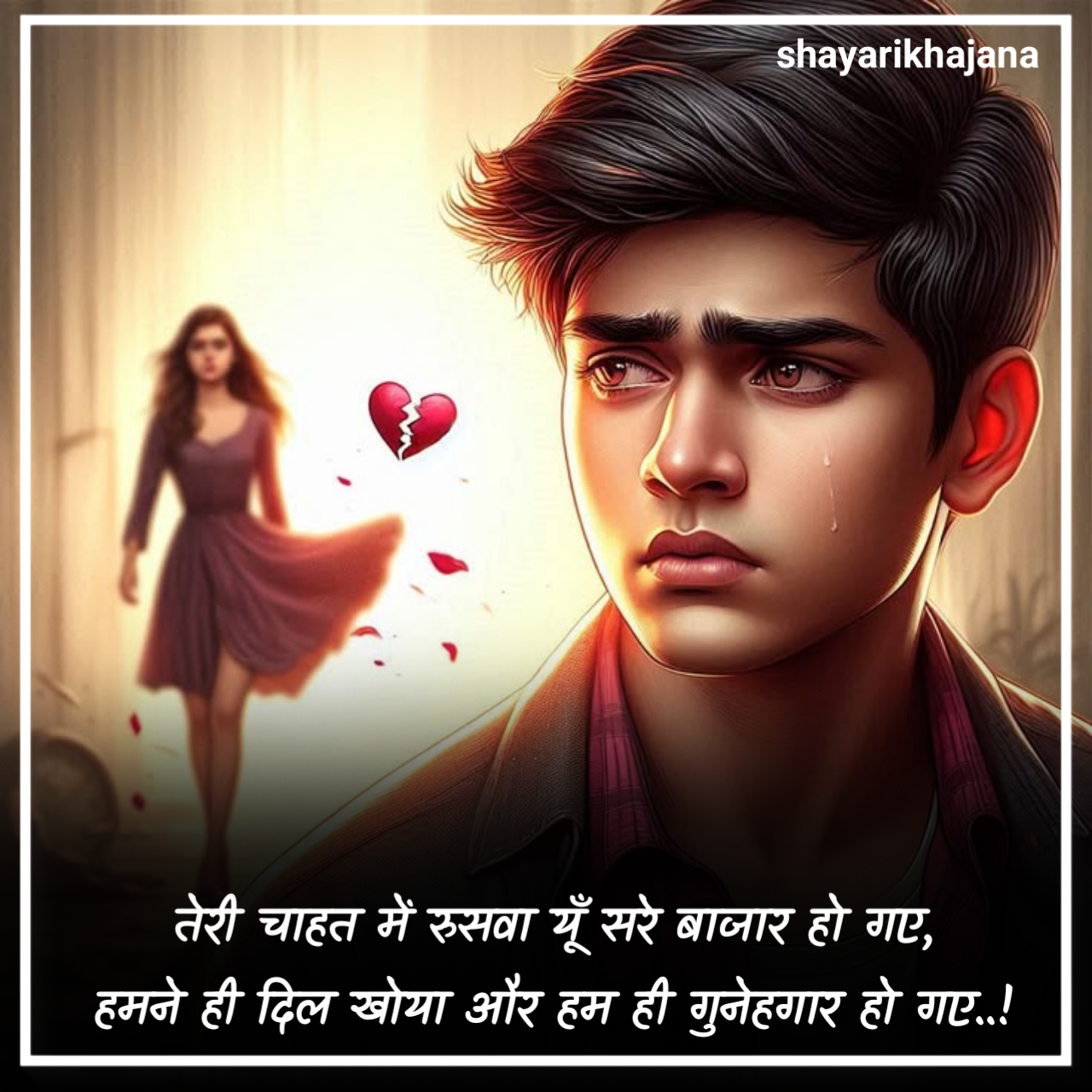 प्यार में दिल टूटने वाली शायरी