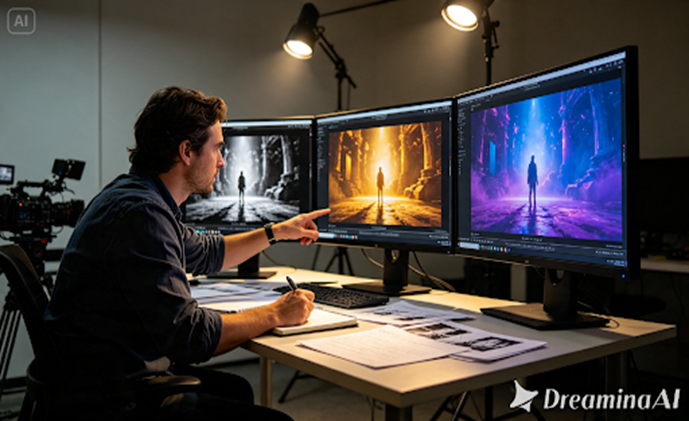 Turning Creative Concepts into Cinematic Sequences With AI